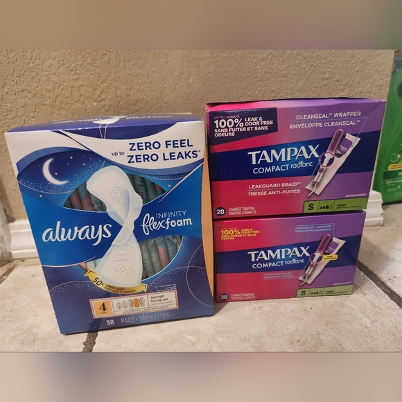 Always Other - Always Infinity FlexFoam Pads with Tampax Compact Radiant Tampons